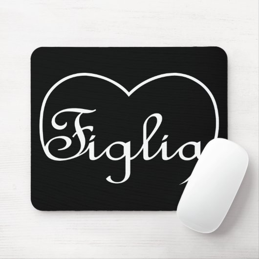Herz der italienischen Tochter Mousepad (Mit Mouse)