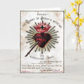 Herz der Jesus-Karte Karte (Gelbe Blume)