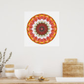 Herz der Kapitulation Mandala 1 Poster (Küche)