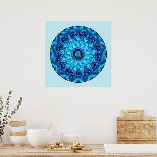 Herz der Kapitulation Mandala 5 Poster (Küche)