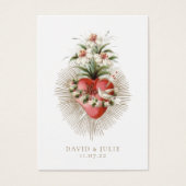 Herz der katholischen Hochzeitskarte (Vorderseite)