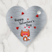 Herz der Katze Geschenkanhänger (Rückseite)