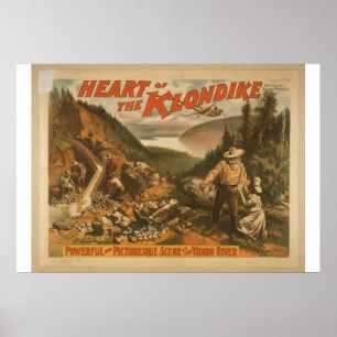 Herz der Klondike, 'Yukon River' Retro Theater Poster