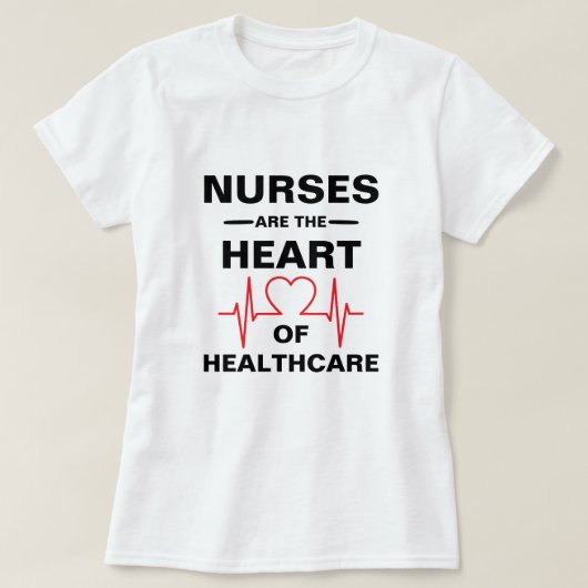 Herz der Krankenpflege T-Shirt (Design vorne)