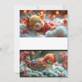 Herz der Küste: Glittering Beach Wedding Invit Einladung (Rückseite)