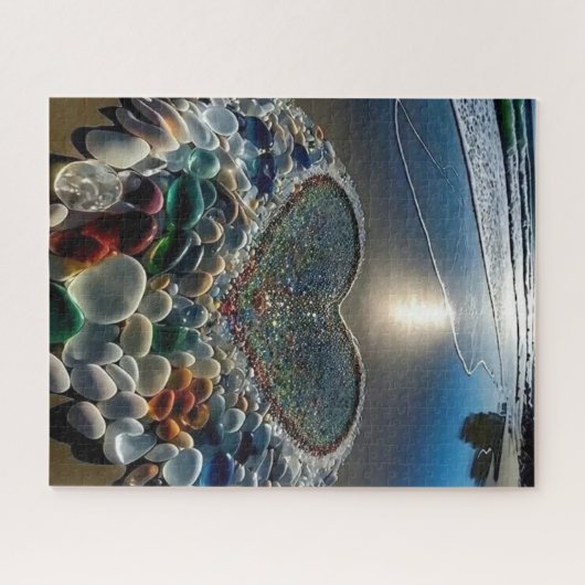 Herz der Küste: Sea Glass Puzzle (Horizontal)