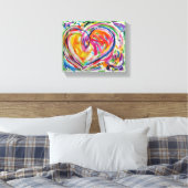 Herz der Leinwand Joy Painting Art Print (Insitu (Schlafzimmer))