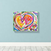 Herz der Leinwand Joy Painting Art Print (Insitu (Holzboden))
