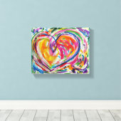 Herz der Leinwand Joy Painting Art Print (Insitu (Holzboden))