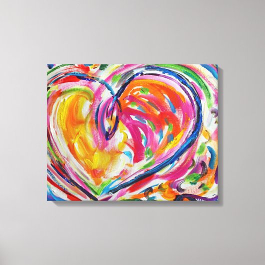 Herz der Leinwand Joy Painting Art Print (Vorderseite)