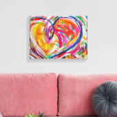 Herz der Leinwand Joy Painting Art Print (Insitu (Wohnzimmer))