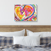 Herz der Leinwand Joy Painting Art Print (Insitu (Schlafzimmer))