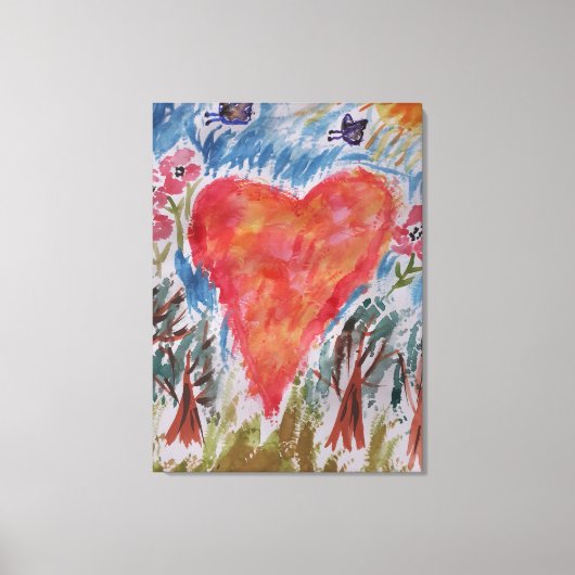 Herz der Leinwand Planet Kunst (Vorderseite)