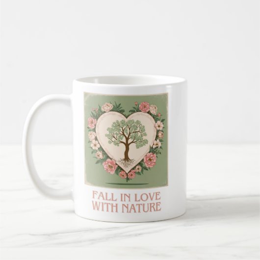 Herz der Liebe der Natur Kaffeetasse (Links)