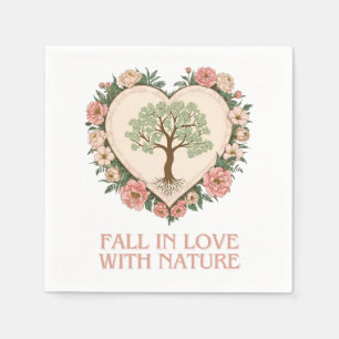 Herz der Liebe der Natur Serviette