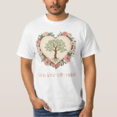 Herz der Liebe der Natur T-Shirt (Vorderseite)