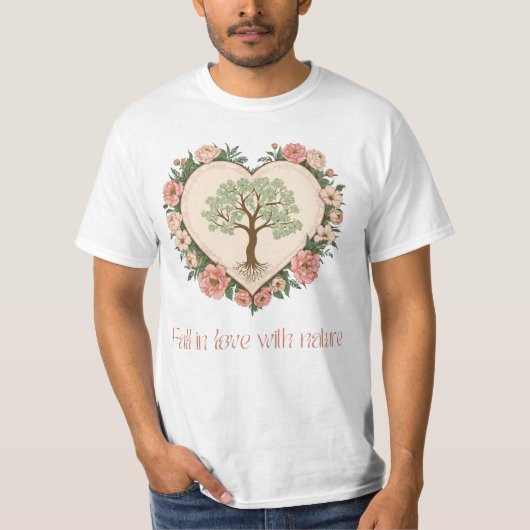 Herz der Liebe der Natur T-Shirt (Vorderseite)