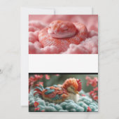 Herz der Liebe: Einladung von Rosen zum Hochzeitsf (Rückseite)