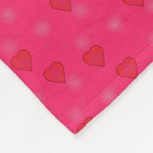 Herz der Liebe Fleecedecke (Ecke)