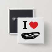 Herz der Liebe I mein Rudersport/Reihenboot Button (Vorne & Hinten)