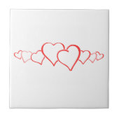 Herz der Liebe Keramik Tile Fliese (Vorderseite)