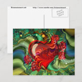 Herz der Liebe Postkarte (Vorne/Hinten)