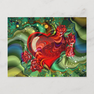 Herz der Liebe Postkarte