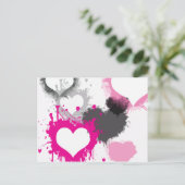 Herz der Liebe Postkarte (Stehend Vorderseite)