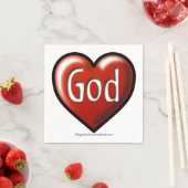 Herz der Liebe Serviette (Beispiel)