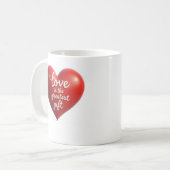 Herz der Liebe Tasse (Vorderseite Links)
