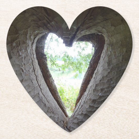 Herz der LIEBE Tree Untersetzer (Vorderseite)