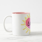 Herz der LiebeKaffeetasse Zweifarbige Tasse (Links)