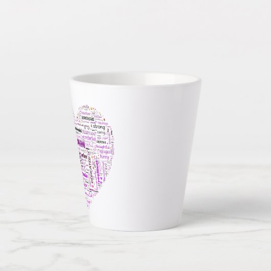 Herz der Mama Milchtasse (Vorderseite)