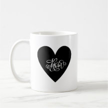 Herz der Mama Tasse - Elegant & Loving
