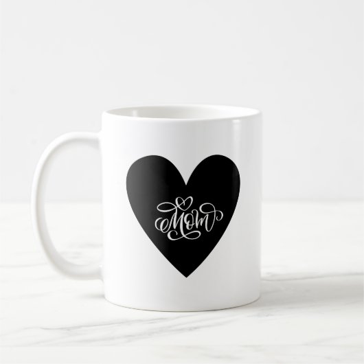 Herz der Mama Tasse - Elegant & Loving (Links)