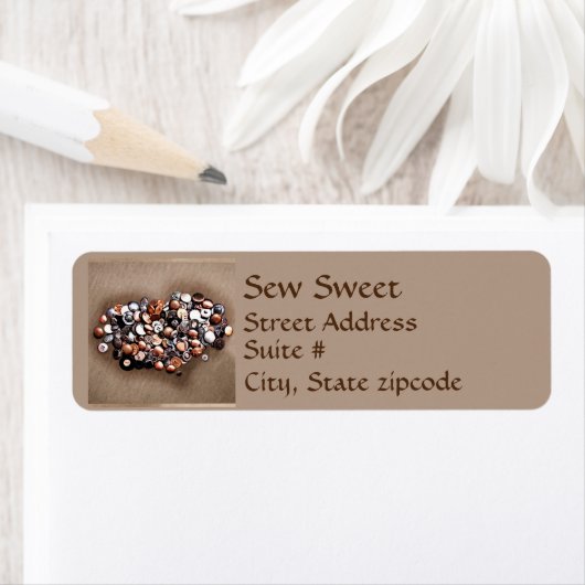 Herz der metallischen Buttons Bronze-Rücksendeadre (Insitu)