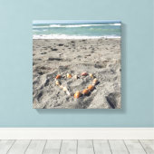 Herz der Muscheln Leinwanddruck (Insitu (Holzboden))