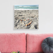 Herz der Muscheln Leinwanddruck (Insitu (Wohnzimmer))