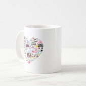 Herz der Musik Kaffeetasse (Vorderseite Links)