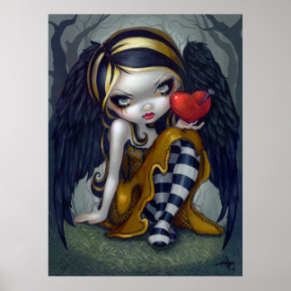 Herz der Nails ART PRINT gotische Valentinmärchen Poster