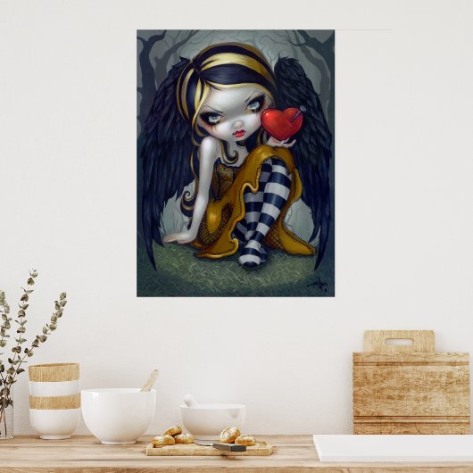 Herz der Nails ART PRINT gotische Valentinmärchen Poster (Küche)