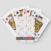 Herz der niedlichen Ärzteklinik für Krankenpflege Spielkarten (Rückseite)