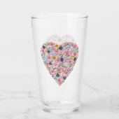 Herz der Perlen Glas (Rückseite)