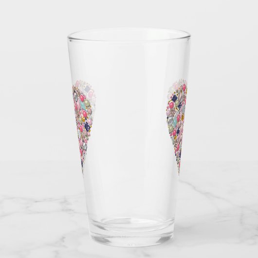 Herz der Perlen Glas (Links)