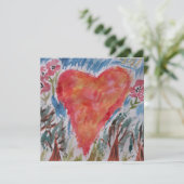 Herz der Planeten-Flachkarte Karte (Stehend Vorderseite)