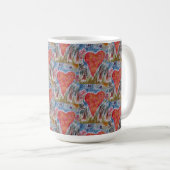 Herz der Planeten-Tasse Kaffeetasse (VorderseiteRechts)