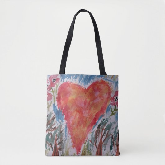 Herz der Planeten-Tote-Tasche Tasche (Vorderseite)