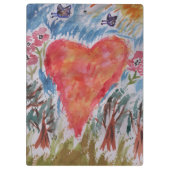 Herz der Planeten-Zwischenablage Klemmbrett (Rückseite)