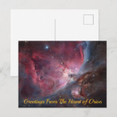 Herz der Postkarte Orion (Vorne/Hinten)