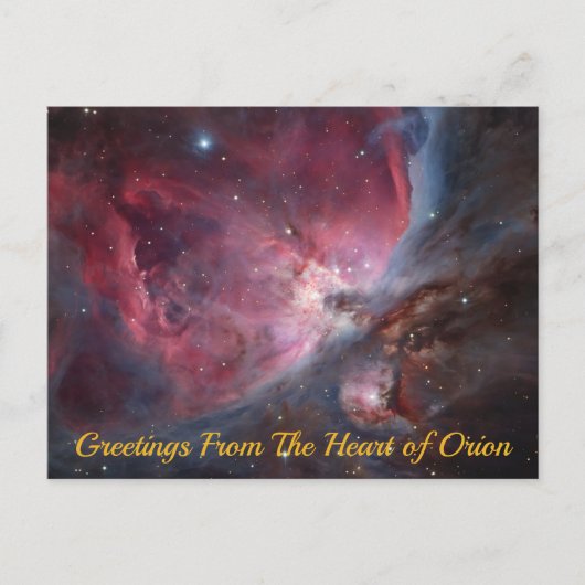 Herz der Postkarte Orion (Vorderseite)